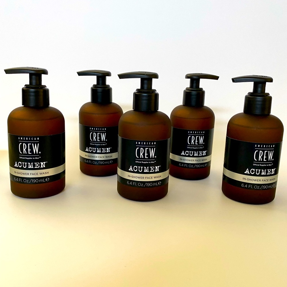 Men's Face Wash by American Crew In-Shower Facial Wash Pack of 5